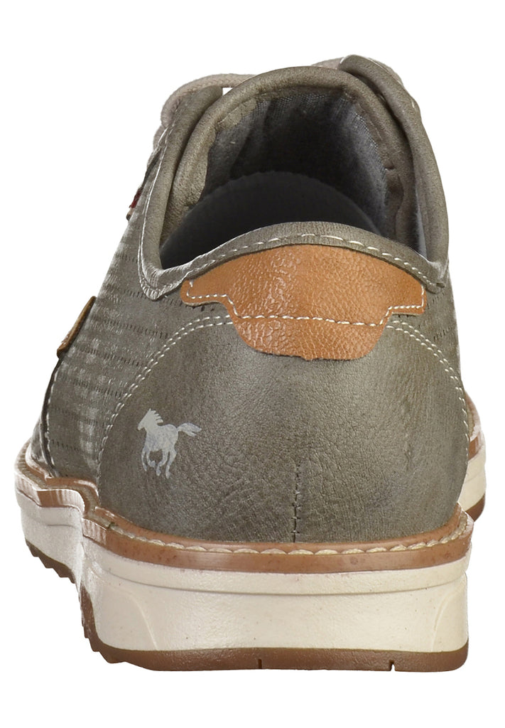 Mustang Halbschuhe Lederimitat Dunkelgrau - surf4shoes