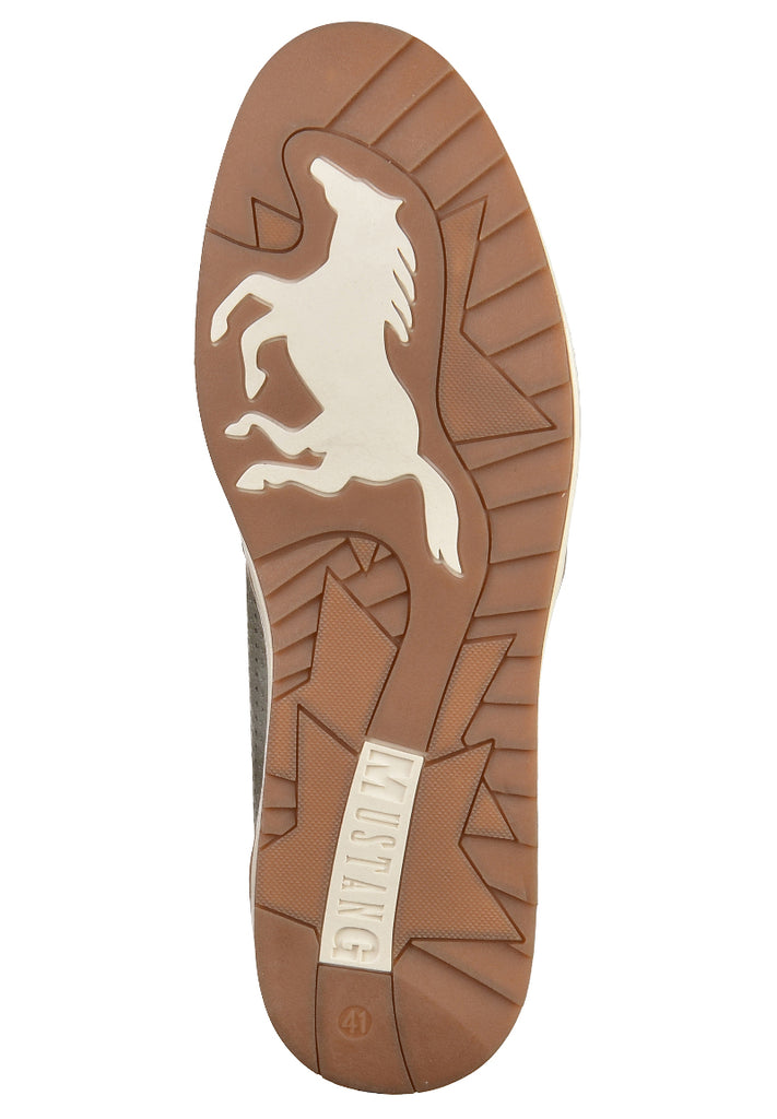 Mustang Halbschuhe Lederimitat Dunkelgrau - surf4shoes