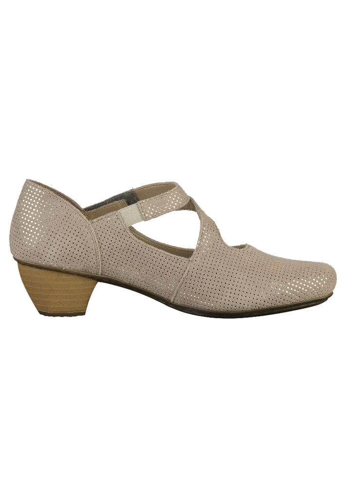 Rieker Pumps Leder Grau - surf4shoes