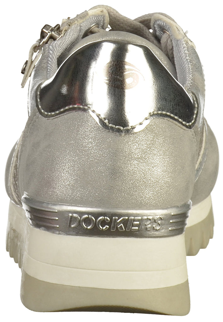 Dockers Sneaker Lederimitat Silber - surf4shoes
