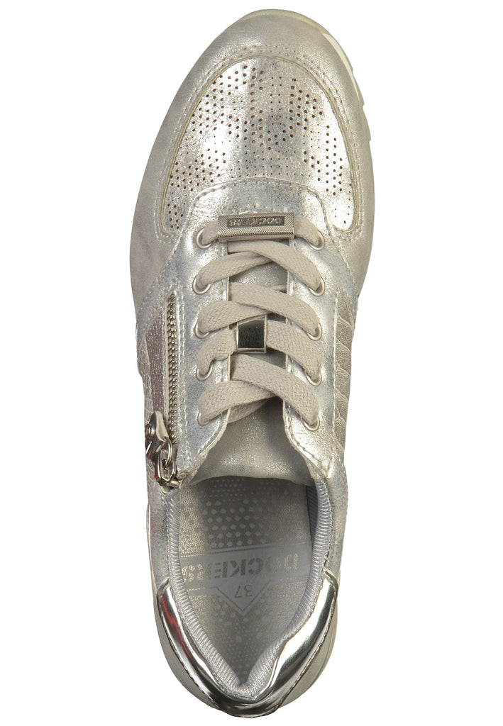 Dockers Sneaker Lederimitat Silber - surf4shoes