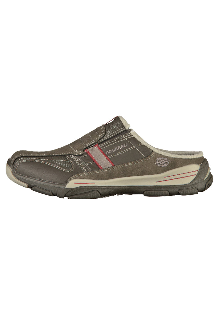 Dockers Clogs Lederimitat Grau - surf4shoes