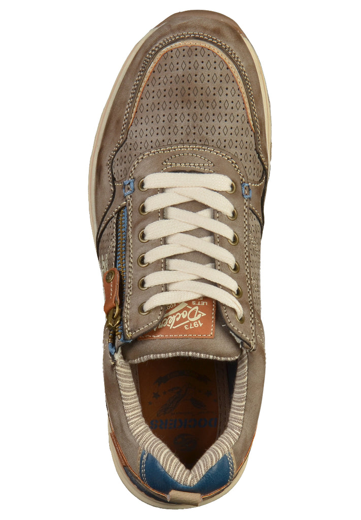 Dockers Sneaker Lederimitat Dunkelbraun - surf4shoes
