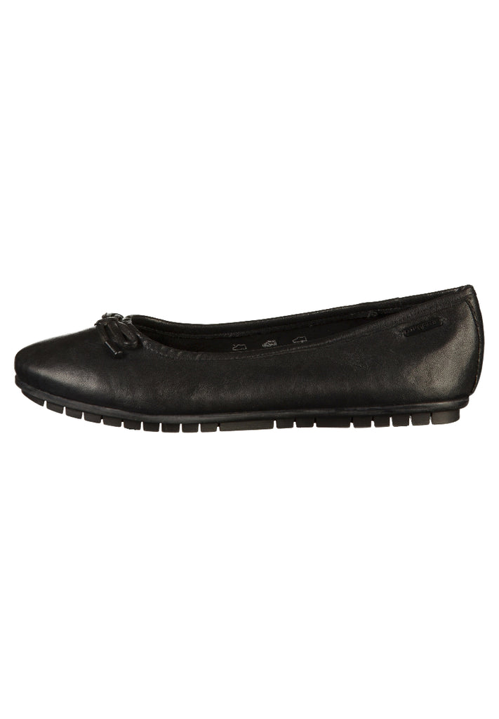 Bugatti Ballerinas Glattleder Schwarz - surf4shoes