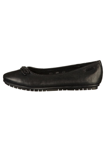 Bugatti Ballerinas Glattleder Schwarz - surf4shoes