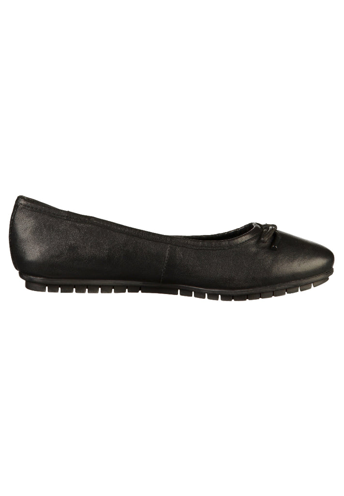 Bugatti Ballerinas Glattleder Schwarz - surf4shoes