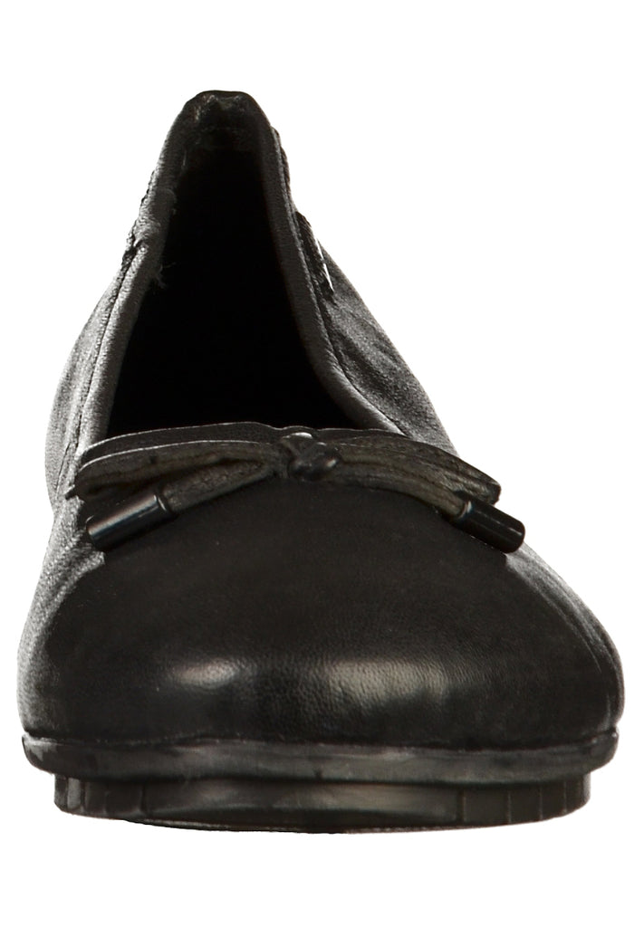 Bugatti Ballerinas Glattleder Schwarz - surf4shoes