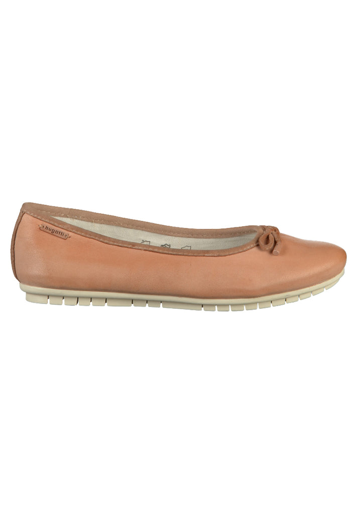 Bugatti Ballerinas Glattleder Rose - surf4shoes