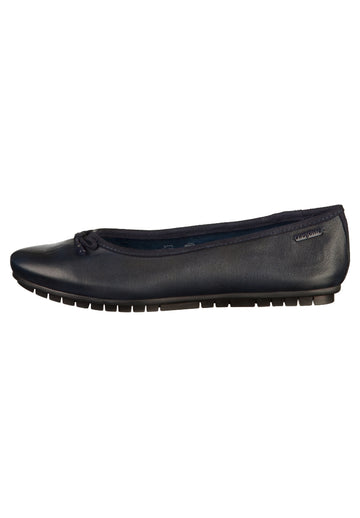 Bugatti Ballerinas Glattleder Dunkelblau - surf4shoes