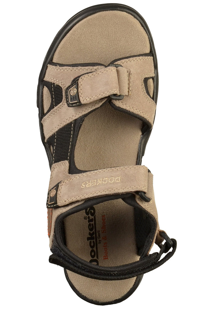 Dockers Sandalen Leder Taupe - surf4shoes
