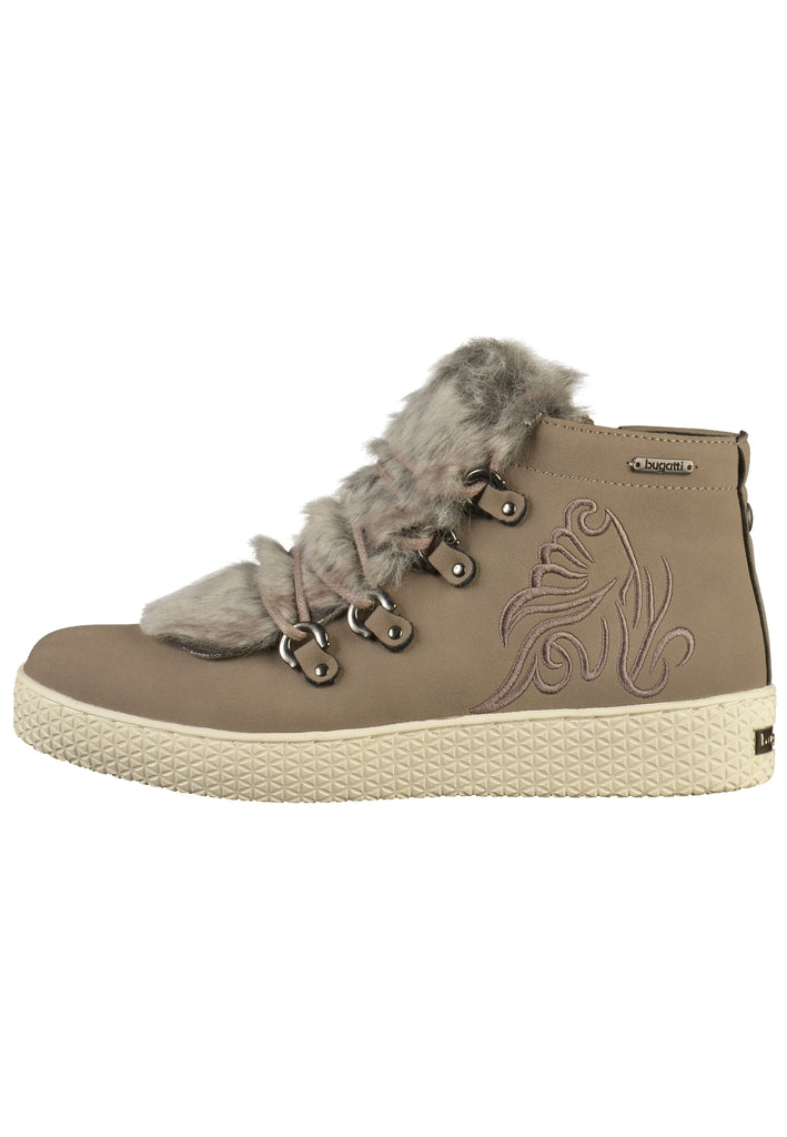 Bugatti Stiefelette Lederimitat/Textil Dunkelgrau - surf4shoes