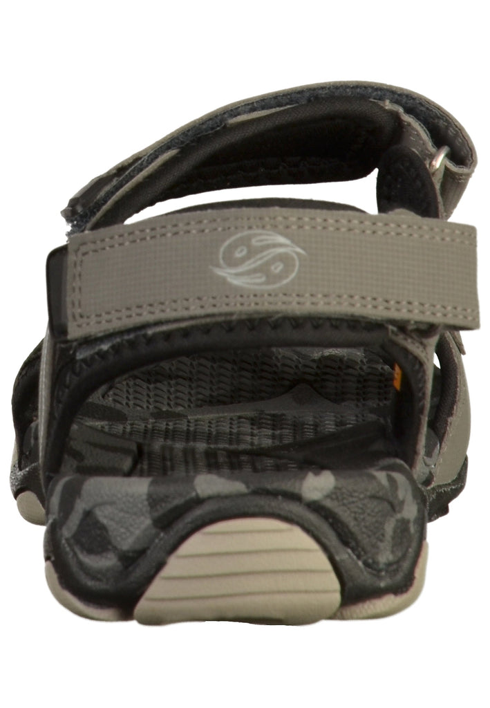 Dockers Sandalen Lederimitat/Textil Schwarz/Grau - surf4shoes