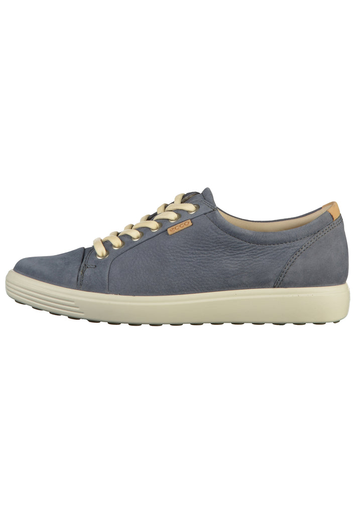 ecco Sneaker Leder Blau - surf4shoes