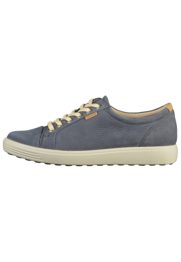 ecco Sneaker Leder Blau - surf4shoes