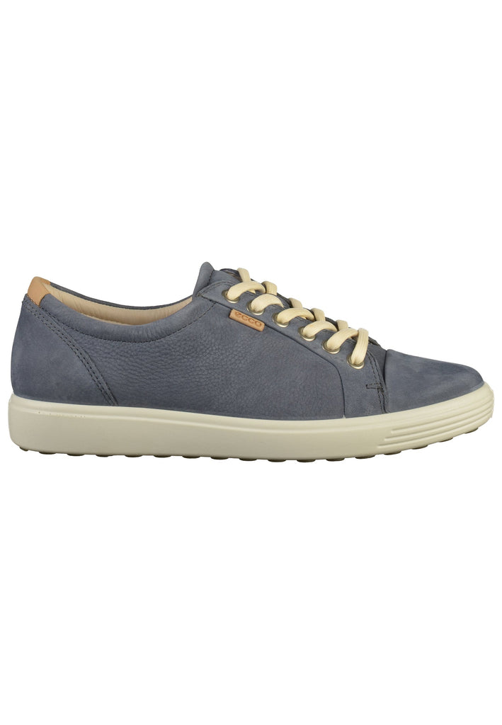 ecco Sneaker Leder Blau - surf4shoes