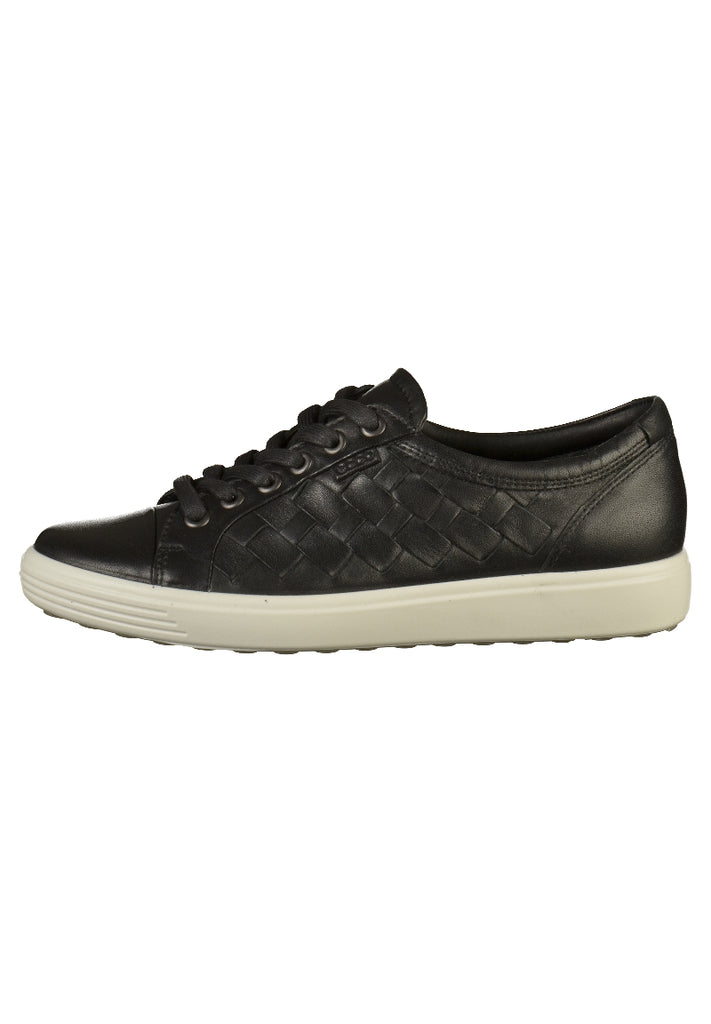 ecco Sneaker Leder Schwarz - surf4shoes