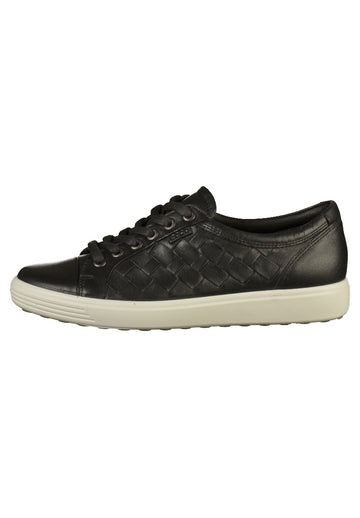 ecco Sneaker Leder Schwarz - surf4shoes