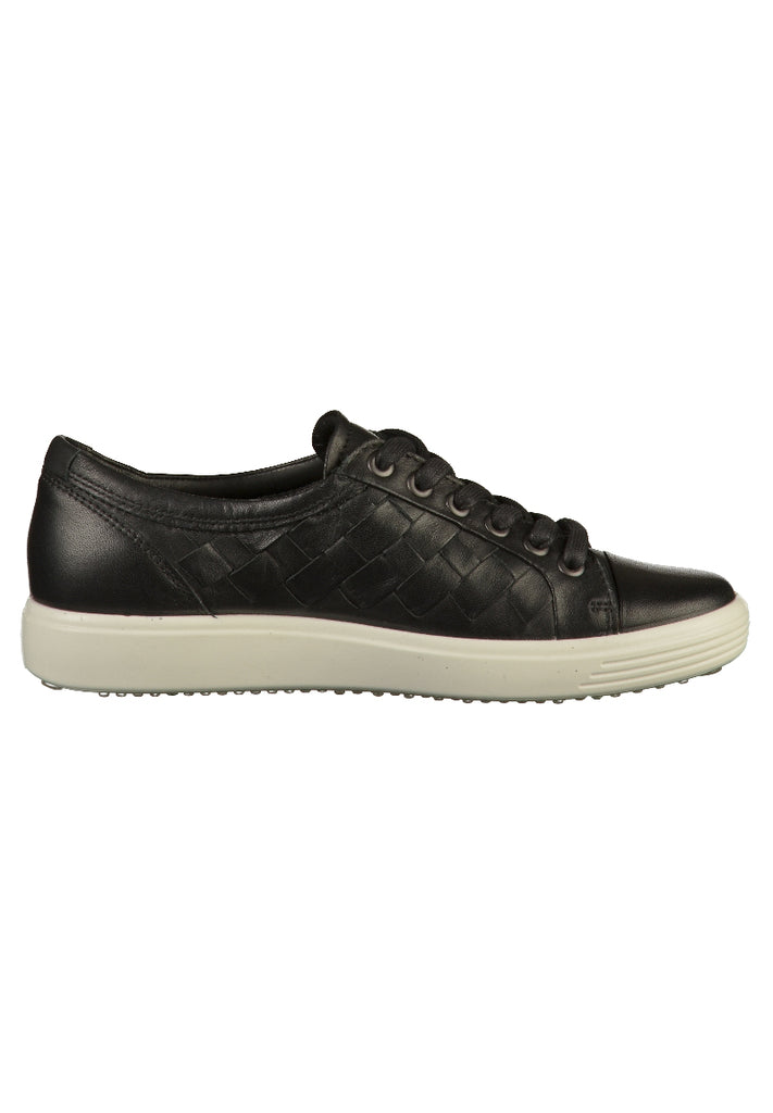 ecco Sneaker Leder Schwarz - surf4shoes
