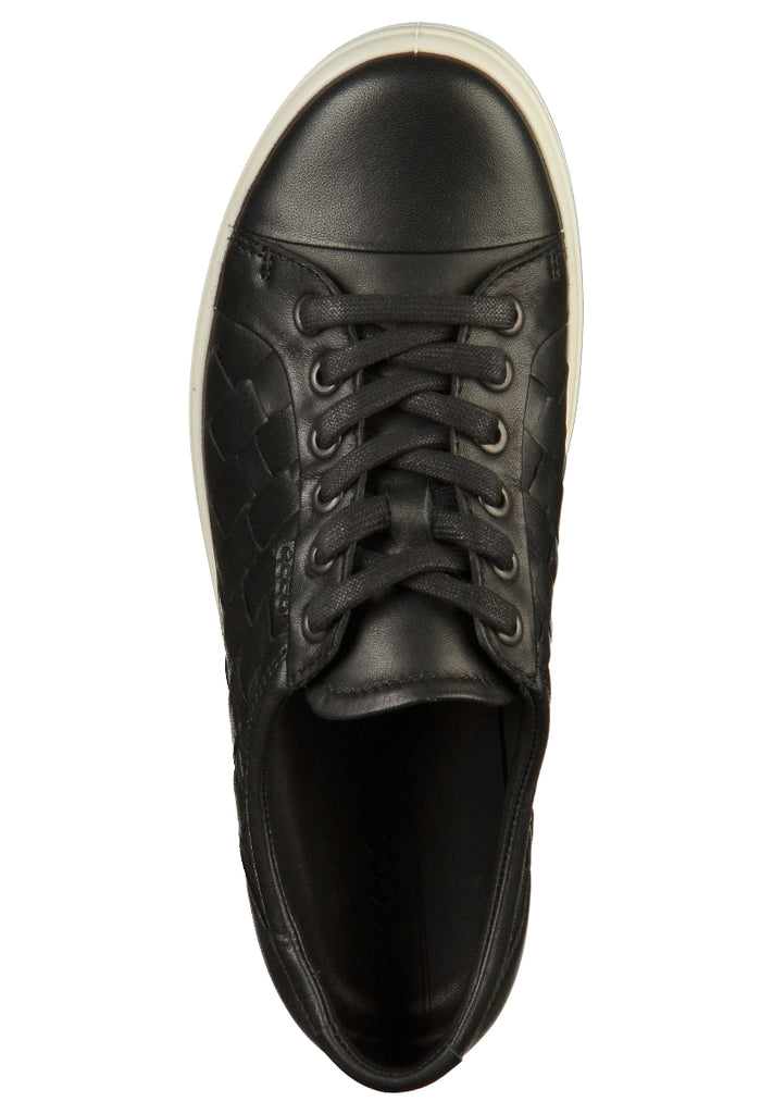 ecco Sneaker Leder Schwarz - surf4shoes