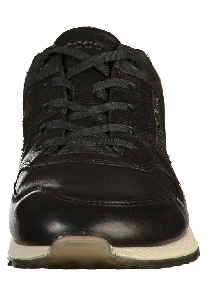 ecco Sneaker Leder Schwarz - surf4shoes