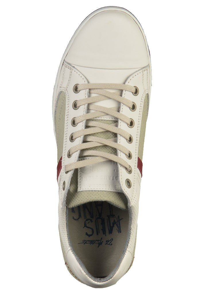 Mustang Sneaker Leder Weiß - surf4shoes