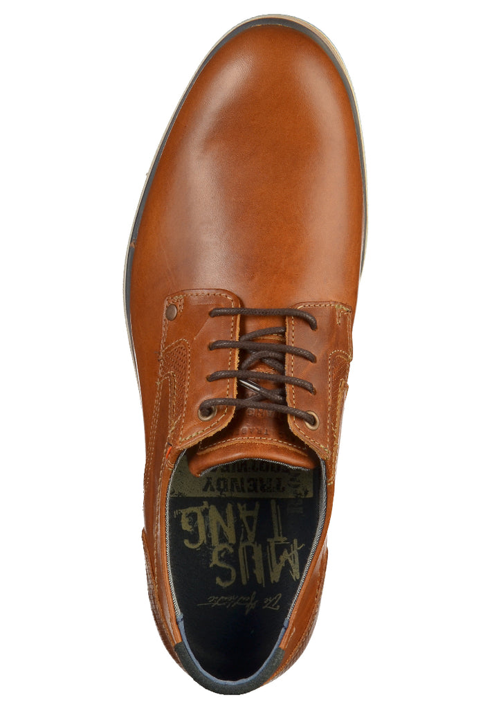 Mustang Halbschuhe Leder Braun - surf4shoes