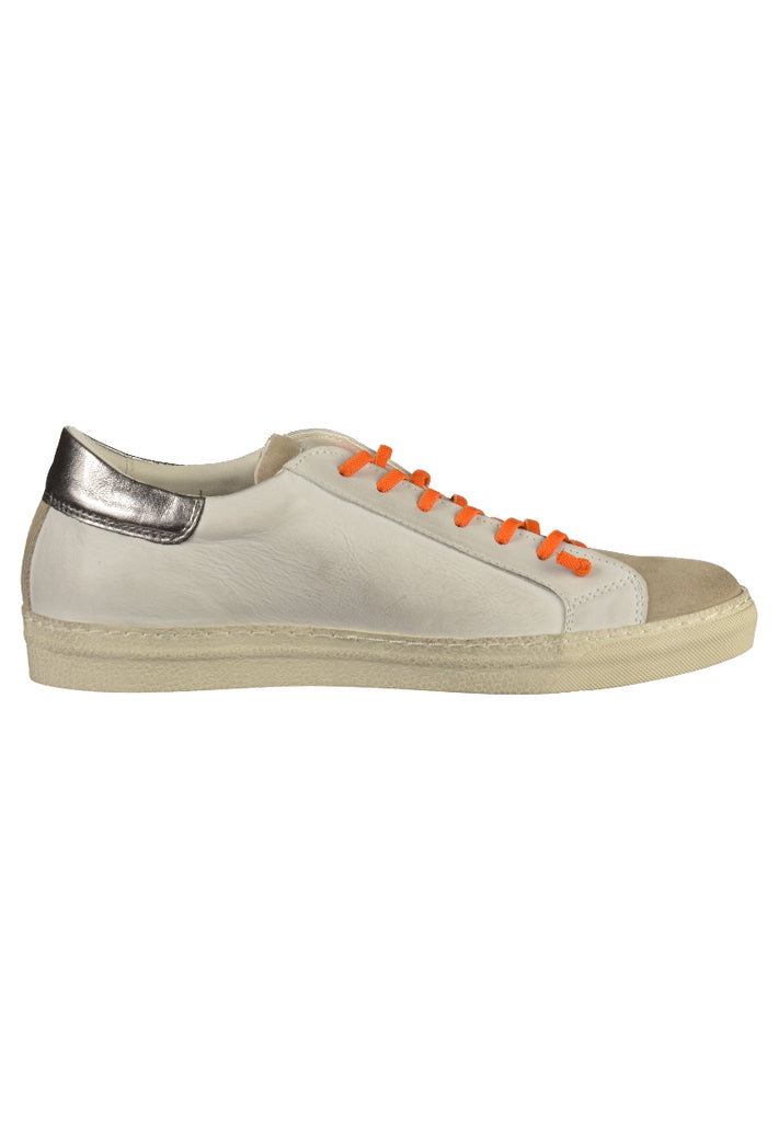 Mustang Sneaker Leder Beige/Weiß - surf4shoes