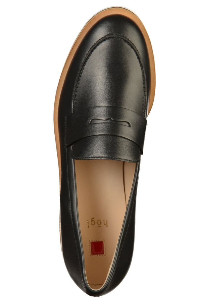 Högl Slipper Leder Schwarz - surf4shoes