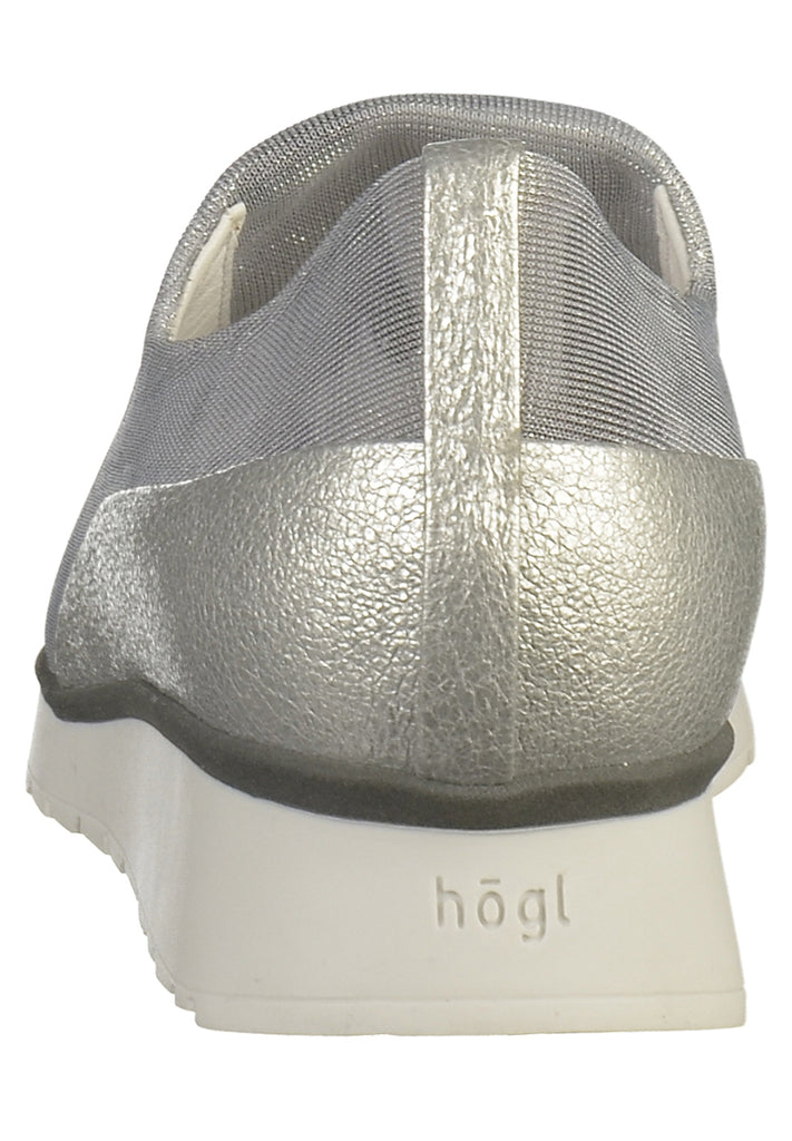 Högl Slipper Lederimitat/Textil Silber - surf4shoes