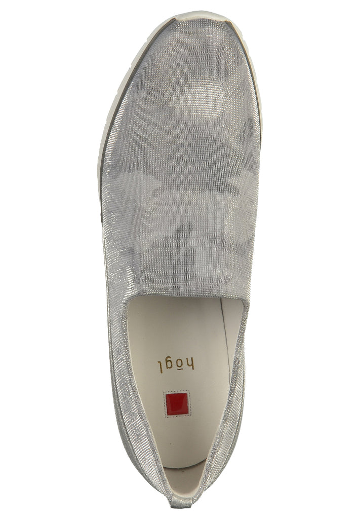 Högl Slipper Lederimitat/Textil Silber - surf4shoes