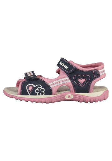 Richter Sandalen Veloursleder/Textil Rosa - surf4shoes