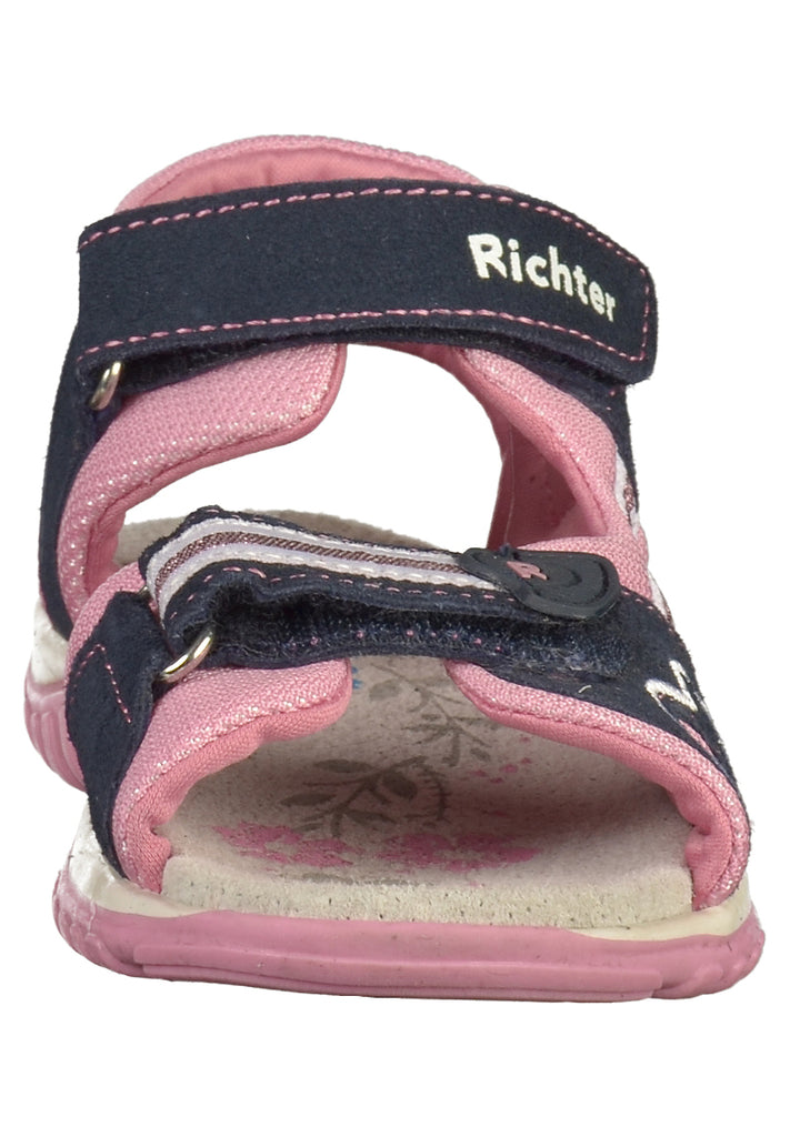 Richter Sandalen Veloursleder/Textil Rosa - surf4shoes