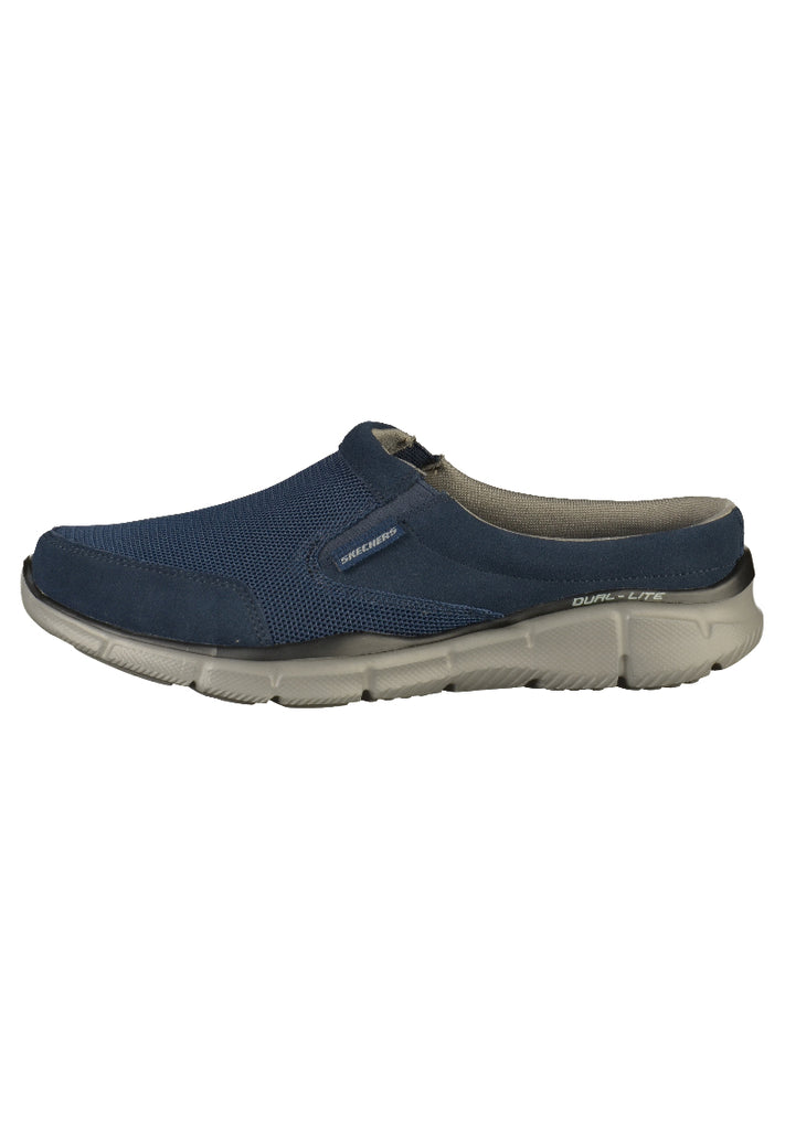 Skechers Slipper Leder/Mesh Navy - surf4shoes