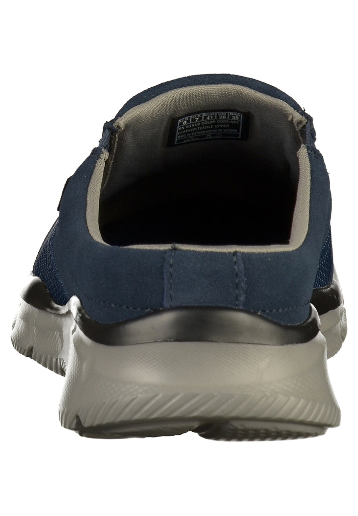 Skechers Slipper Leder/Mesh Navy - surf4shoes