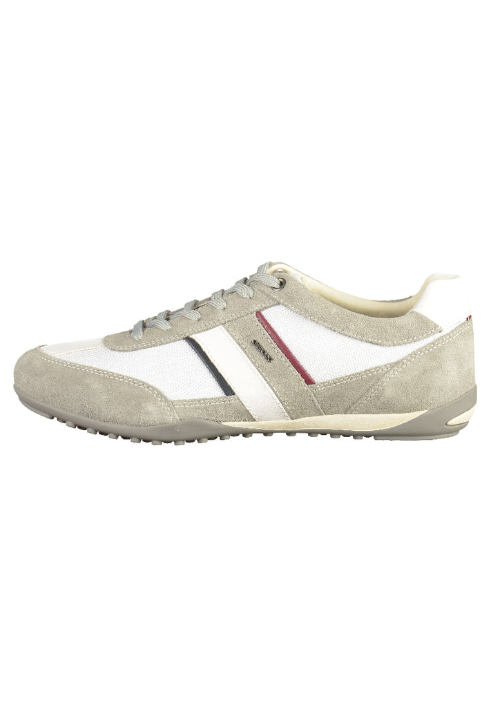 Geox Sneaker Veloursleder/Mesh Grau/Weiß - surf4shoes