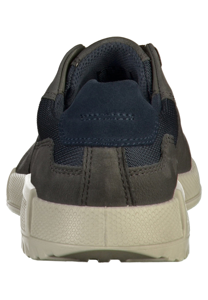 ecco Sneaker Leder/Textil Grau/Blau - surf4shoes