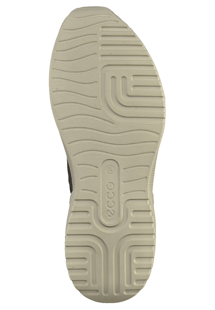 ecco Sneaker Leder/Textil Grau/Blau - surf4shoes