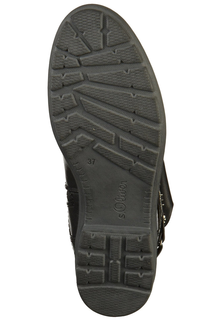 s.Oliver Stiefelette Nappaleder Schwarz - surf4shoes