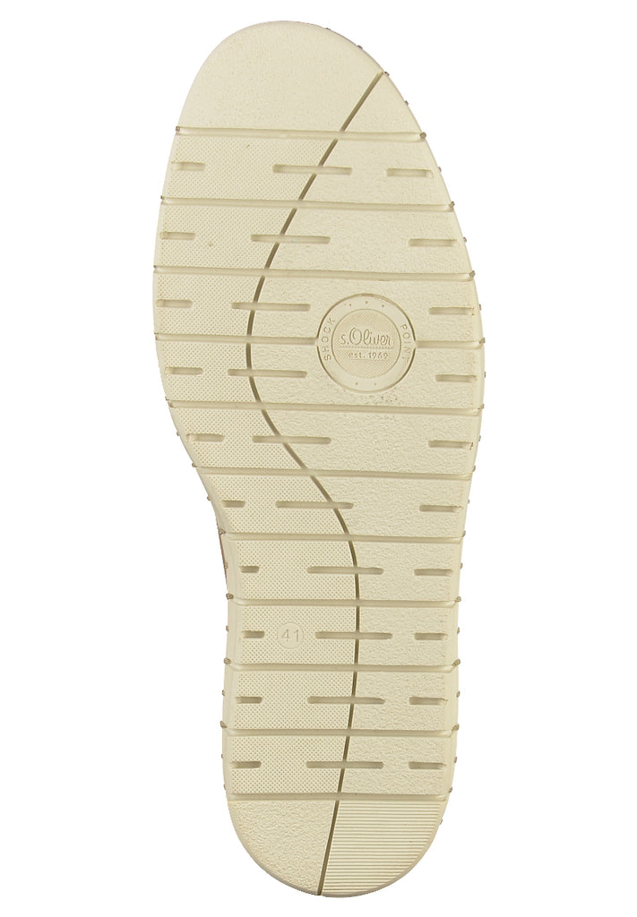 s.Oliver Halbschuhe Leder Hellbraun - surf4shoes