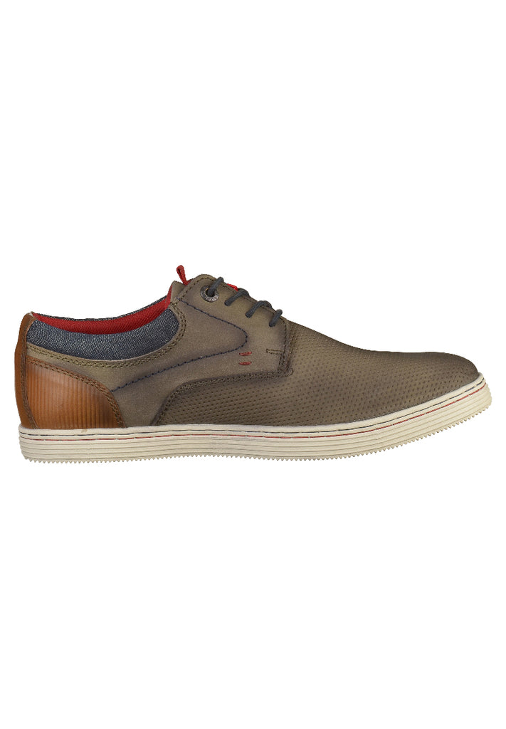 s.Oliver Halbschuhe Leder/Textil Khaki - surf4shoes