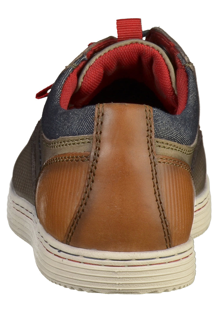 s.Oliver Halbschuhe Leder/Textil Khaki - surf4shoes