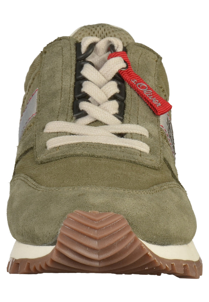 s.Oliver Halbschuhe Leder/Textil Khaki - surf4shoes