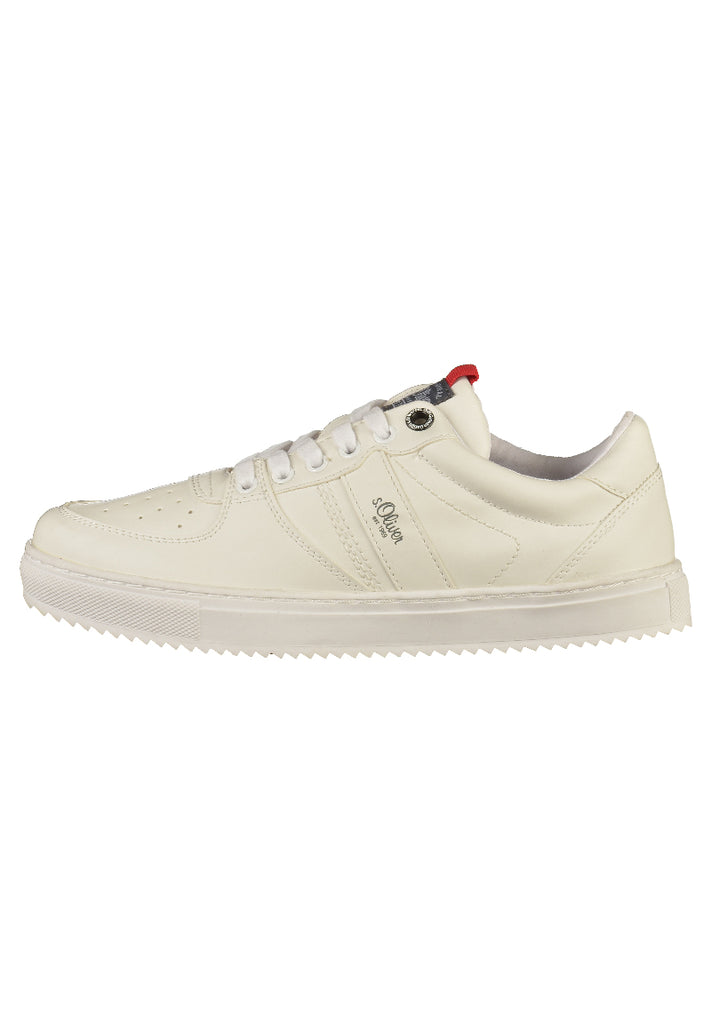 s.Oliver Sneaker Lederimitat Weiß - surf4shoes