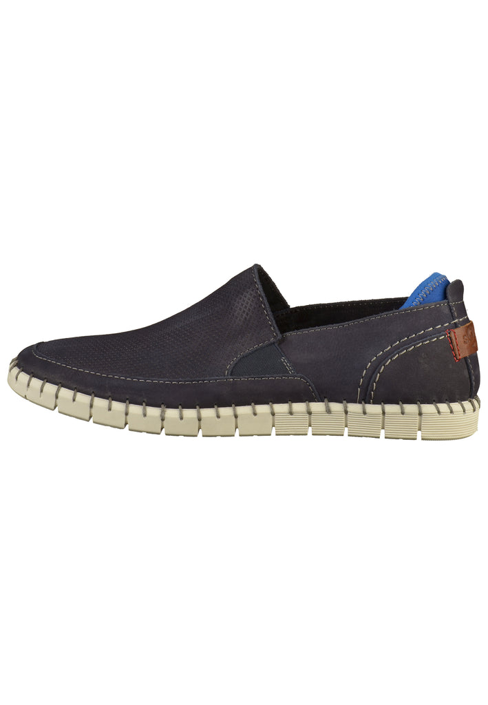 s.Oliver Slipper Leder/Textil Navy - surf4shoes