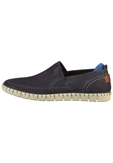 s.Oliver Slipper Leder/Textil Navy - surf4shoes