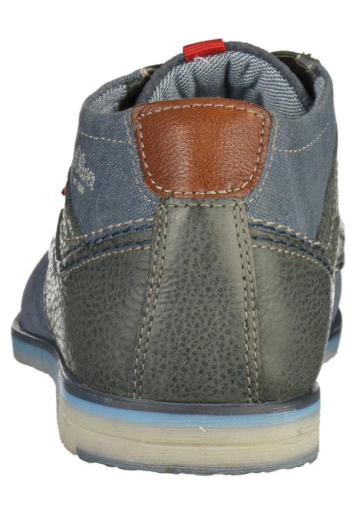 s.Oliver Halbschuhe Leder/Textil Blau - surf4shoes