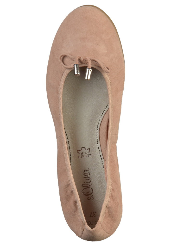 s.Oliver Ballerinas Leder Altrosa - surf4shoes