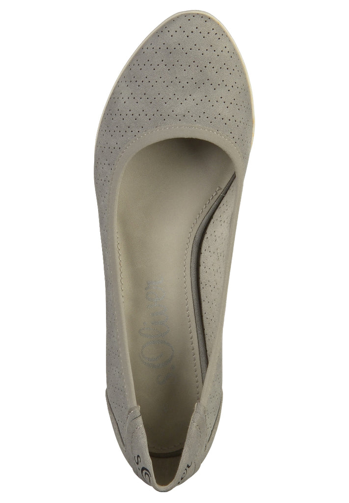 s.Oliver Pumps Lederimitat Graphite - surf4shoes