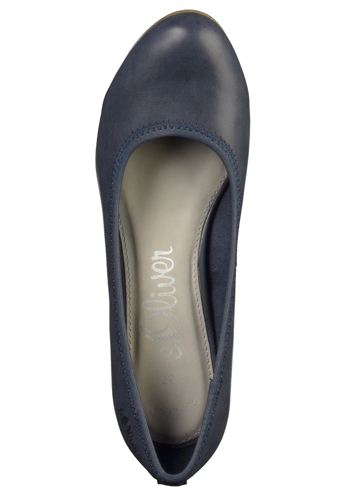 s.Oliver Pumps Lederimitat Navy - surf4shoes