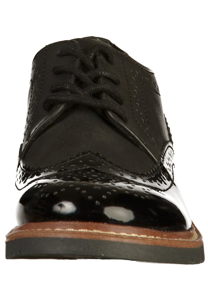 s.Oliver Halbschuhe Lederimitat Schwarz - surf4shoes